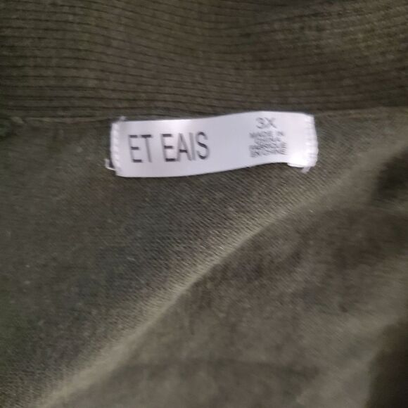 Olive green open front cardigan 3x - Picture 5 of 5